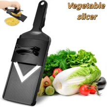 1PC V-Knife Multifunctional Vegetable Slicer, Cabbage Slicer, Vegetable Slicer, Salad Potato Cucumber Peeler, Carrot Shredder, Cabbage Slicer, Kitchen Cutting Tool, Multifunctional Handheld Potato Cucumber Slicer, Fruit Slicer, Available In 6 Colors - Multicolor - View 2