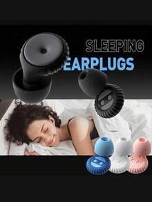 Bouchons d'oreilles en silicone flexibles et réutilisables réduisant le bruit - Bouchons d'oreilles ultra-confortables avec embouts supplémentaires pour le sommeil, doux et confortables pour une concentration profonde, les voyages, la sensibilité, le travail, le camping, les voyages, les ronflements, les concerts et les études, cadeaux de vacances personnalisés pour hommes et femmes - Multicolore 2 - Voir 8