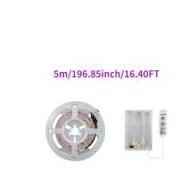 Lampu Strip LED RGB Bertenaga 3 Baterai AA (Baterai Tidak Termasuk), Kontrol 3 Tombol, 20 Warna Statis, Lampu LED Fleksibel Perekat Diri untuk Dekorasi Kamar Tidur, Pesta, dan Perkemahan - Kotak Baterai 3 Kunci - View 10