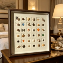 1 pièce d'art de luxe en coquillage, convient pour la décoration de la maison, le bureau de la chambre à coucher, la décoration murale, la collection de coquillages, un excellent choix de cadeau - coquille - Voir 1