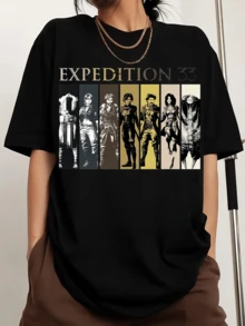 Clair Expedition 33 Men's Sports T-Shirt With Crew Neck And Print, Short Sleeve - Black - View 1