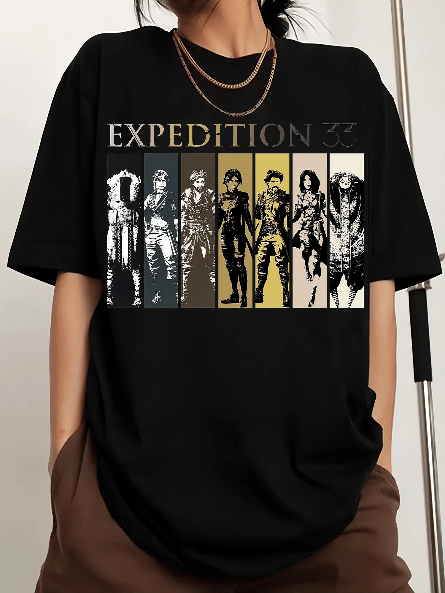 Clair Expedition 33 Men's Sports T-Shirt With Crew Neck And Print, Short Sleeve - Black - View 1