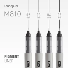 2/3/4支細線繪圖墨水筆套組 - 描筆，筆尖尺寸 0.2/0.3/0.4/0.5mm，適用於細緻素描、相簿、日記、輪廓線、流暢花卉與手繪藝術作品，返校季 - 多色 - 查看 7