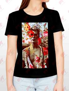Camiseta D Bowie para Amantes de la Música Rock, Ropa Elegante para Chicas y Ropa de Diseñador para Hombres - Negro - Ver 1
