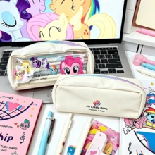 Hasbro 1个小马图案大容量铅笔盒，可爱文具包，适合中学生，是完美的课堂奖励和圣诞节/生日礼物。 - 彩色 - 查看 3