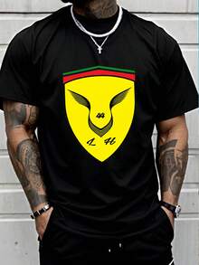 Men T-Shirts - 黑色 - 查看 6