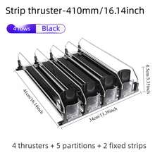 Adjustable Automatic Push Beverage Can Dispenser, Refrigerator Soda Organizer Rack, Kitchen Storage Shelf - Black - View 8