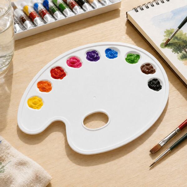 Paleta Gode Pintura Artistica 9 Cavidades Design Anatomico