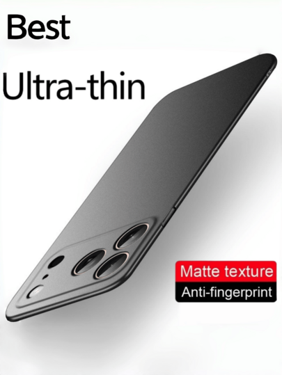 Luxury Matte Rock Sand Texture Hard PC Case, Simple Shockproof Anti-Fingerprint Ultra Thin Slim Back Cover For IPhone 11 12 13 14 15PLUS 16Pro 17 Pro Max