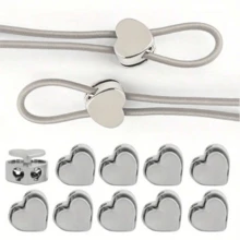 Khóa dây rút hình trái tim đa chức năng, khóa điều chỉnh lò xo, nút chặn dây rút áo nỉ và ba lô, phụ kiện quần áo, phụ tùng thủ công, bền và thiết thực, đồ dùng tự làm mũ và may vá. - Nhiều màu - Xem 5