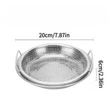 2 piezas/Set Cesta de malla de acero inoxidable para freír, fácil de limpiar, colador antiadherente para frutas y verduras, colador portátil para el hogar y la cocina, juego de coladores de cocina, herramientas y accesorios de cocina esenciales, regalo de Navidad creativo para el chef del hogar, almacenamiento perfecto de cocina - Ver 2