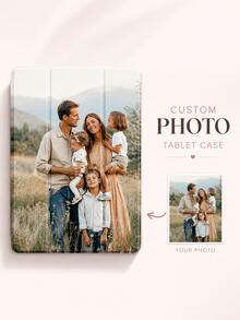 Customized Image Printed Tablet Protective Case, Compatible With IPad Air 8 (M4) 2026, Mini 4/5/6/7, 9.7 2017/2018, 10.2 7th/8th/9th Gen, 11 (A16) 2025 11-Inch, Pro 9.7/11/12.9, Protective Case Compatible With Galaxy Tab A9 Plus 2023 11-Inch. Magnetic Auto Wake/Sleep Function, Built-In Stand And Pen Slot. Ideal Gift For Friends, Family And Daughter, Suitable For Christmas, Birthday. - Multicolor - View 1