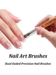 Bộ 3 cọ vẽ móng hai đầu, cọ kẻ viền móng kiểu Pháp, thích hợp cho việc tạo móng gel, gel UV, móng acrylic, chăm sóc móng và vẽ chi tiết. - Nhiều màu - Xem 5