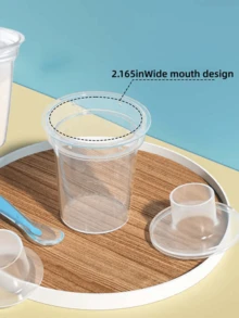 Baby Milk Powder Container, Portable Stackable Formula Dispenser With Leakproof Lid, Multi-Use Snack & Food Storage Box For Travel,Baby Milk Powder Container,Formula Dispenser,Portable Baby Food Storage,Stackable Milk Powder Box,Leakproof Baby Snack Box, Formula Container - Multicolor - View 7