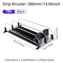 Adjustable Automatic Push Beverage Can Dispenser, Refrigerator Soda Organizer Rack, Kitchen Storage Shelf - Black - View 16