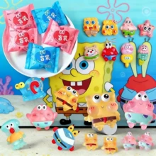 SpongeBob SquarePants 20个/5个盲盒：可爱卡通收藏品。每个盒子包含一个水杯、一个手机壳、一个发夹、一个冰箱贴、高品质树脂DIY配件和其他精彩小物。 - 彩色 - 查看 3