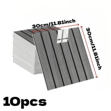 10pcs/Set 30cm X 30cm Self-Adhesive Grid Wallpaper, Wall Panels, Easy To Tear And Stick, Striped Design, Suitable For Countertop And Furniture Renovation, Indoor Wall Decor, Ideal For DIY Projects - 10pcs - View 4