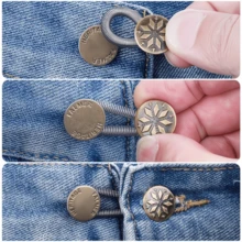 4/8/12/16/20Pcs Random Button Extender For Pants And Jeans, Free Sewable Adjustable Stretch Waist Extender, Metal Button Waist Extender - Multicolor - View 9