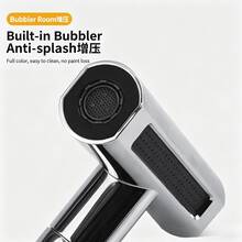 Waterfall Faucet Aerator 360° Swivel Anti-Splash Water Saving Faucet Extension Sprayer For Kitchen - Multicolor - View 8