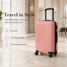 16"/20" Compact Short-Trip Luggage, 360° Smooth Rotating Wheel System, Suitable For Business Commute And Weekend Getaway - Pink - View 9