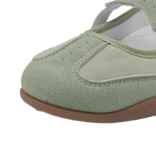 Damen Flache Schuhe - Grün - View 4