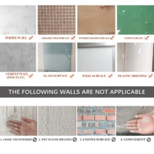 10pcs/Set 30cm X 30cm Self-Adhesive Grid Wallpaper, Wall Panels, Easy To Tear And Stick, Striped Design, Suitable For Countertop And Furniture Renovation, Indoor Wall Decor, Ideal For DIY Projects - 10pcs - View 13