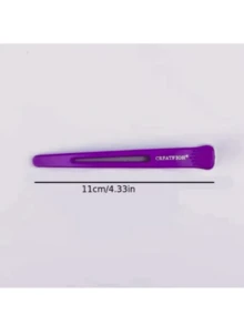 6pcs Large Seamless Hair Clips For Salon And Home Use, Styling Sectioning, No-Mark, Durable Plastic - Multicolor - View 4