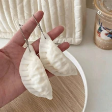 New Dumpling Squishy Toy, Realistic Folded Texture Design, Slow Rebound Soft Touch, Stress Relief, With Small Hanging Chain For Portable Decor, Desk Ornament, Silicone, Random Color Pendant, Birthday Gift, Ideal Gift, Surprise Gift, Holiday Gift, Couple Gift, Christmas Gift - Multicolor - View 10