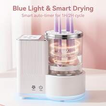 3-In-1 Electric Makeup Brush Cleaner, Automatic Makeup Brush Cleaning Machine With Brush Dryer, Portable USB Deep Cleaning Set For Various Size Makeup Brushes, Mother's Day & Girlfriend Gift - White - View 8