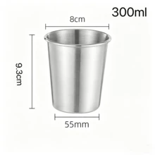 1/3 Piece Stainless Steel Mug - Single-Layer Metal Beer Mug Suitable For Camping And Outdoors - Durable Drinking Cup For Juices, Lemonade, Milk Tea, And Soft Drinks - Restaurant Buffet Commercial Use - Silver - View 10