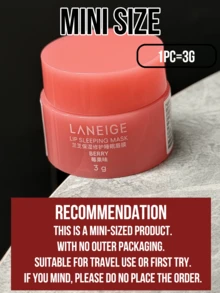 Laneige 兰芝唇部睡眠面膜,20克/0.7盎司 - 畅销产品,经皮肤科医生测试,蕴含浆果提取物和3%乳木果油,4周内改善唇纹,提升唇部光泽,滋养干燥/皲裂的双唇,夜间修护,妆前打底,适合敏感/受损唇部肌肤 - 蘭芝睡眠唇膜 莓果味 - 查看 6
