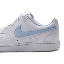Nike Court Vision Low 合成皮革 復古日常舒適耐穿 透氣支撐 低筒 板鞋 女款 - 白藍 - 查看 6