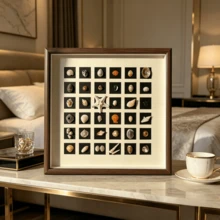 1 pièce d'art de luxe en coquillage, convient pour la décoration de la maison, le bureau de la chambre à coucher, la décoration murale, la collection de coquillages, un excellent choix de cadeau - coquille - Voir 5