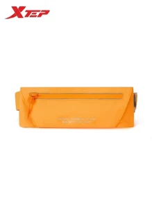 Bolsa de cintura para correr XTEP, diseño ligero, adecuada para primavera 2026, bolsa de running unisex para teléfonos, ciclismo al aire libre, naranja - Naranja - Ver 2