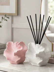 1 pieza Difusor de aromaterapia de arte moderno, de doble uso como difusor de aromaterapia y contenedor de piedra de aromaterapia, múltiples colores disponibles, regalo de decoración de fragancia para el hogar creativo - Uno - Ver 4
