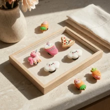 16pcs Cute Dessert & Snack Theme PVC Flip Flop Charms, Ice Cream, Candy, Pizza, Suitable For Various Flip Flops, Sandals And Slippers - Multicolor - View 3