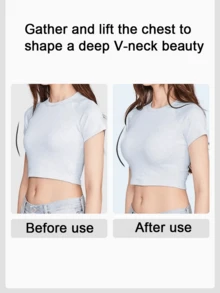 Damen trägerloser unsichtbarer Klebe-BH, wiederverwendbarer selbstklebender Silikon-BH ohne Rücken, Push-Up Lift, rutschfest, geeignet für trägerlose Kleider, Badeanzüge, Bikinis, Strand, Schwimmen, Hochzeit, Braut, Abendparty, Reise-Essential - mehrfarbig - Übersicht 4