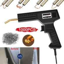 1 Set Of Plastic Welding Machine, Plastic Car Bumper Crack Repair Tool Set, With 200/600/1000 Welding Nails, Plastic Welding Gun Suitable For Crack Repair Tools - EU C Type Plug(220-240V) - View 13