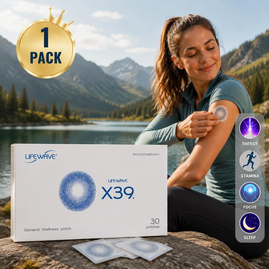 GOOGEER LifeWave X39 Energy Patch – Boost Strength & Endurance, Improve Exercise Performance, No Stimulants – 30 Wellness Patches - 1 - View 1