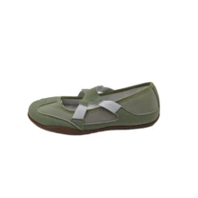 Damen Flache Schuhe - Grün - View 3