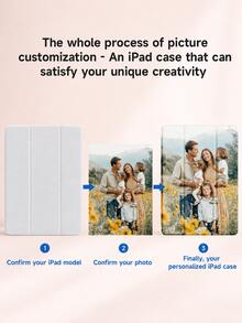 Customized Image Printed Tablet Protective Case, Compatible With IPad Air 8 (M4) 2026, Mini 4/5/6/7, 9.7 2017/2018, 10.2 7th/8th/9th Gen, 11 (A16) 2025 11-Inch, Pro 9.7/11/12.9, Protective Case Compatible With Galaxy Tab A9 Plus 2023 11-Inch. Magnetic Auto Wake/Sleep Function, Built-In Stand And Pen Slot. Ideal Gift For Friends, Family And Daughter, Suitable For Christmas, Birthday. - Multicolor - View 3
