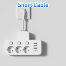 Fast Charging Desktop Charging Station Multi-Port Power Strip Charger 7-In-1 Multifunctional Power Strip With USB USB-A Type-C Ports Independent Switches Multi-Switch Design Travel Adapter Plug For Office Home Use Memorial Day Summer Kickoff - EU E Type Plug(220-240V) - View 11