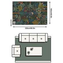 1pc Vintage Botanical Tropical Retro Print Outdoor Rug/Carpet/Area Rug/Doormat, Soft Machine Washable Carpet Mat For Entryway, Balcony, Garden, Outdoor, Patio, Living Room, All Season - Multicolor 1 - View 12