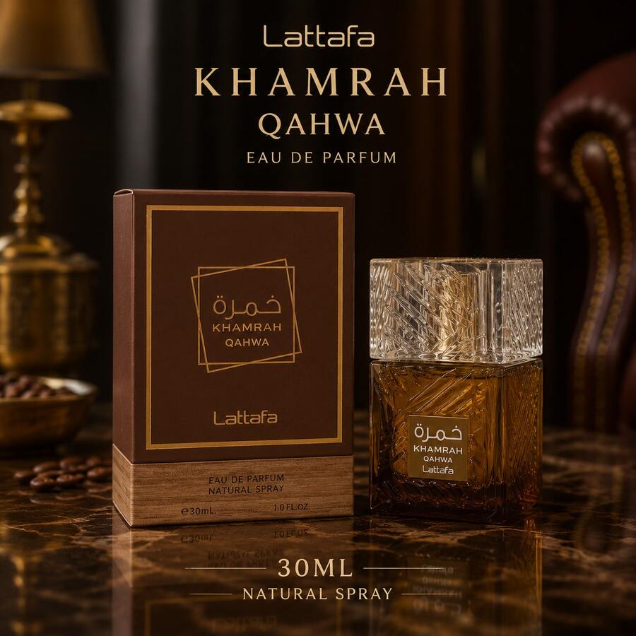 Lattafa عطر خمرة لطفى 30 مل، مناسب كهدية عيد الحب - دافئة وحارة - مشاهدة 1