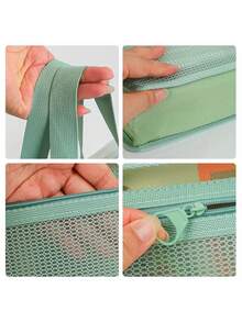 Bolsa de documentos A4 con doble cremallera - Bolsa de documentos de doble capa con solapa horizontal de sarga de PP y asa retráctil. Cuenta con un panel frontal transparente para una fácil identificación, gran capacidad, ligera y duradera, perfecta para la oficina y la escuela; puede contener documentos de tamaño A4 y carta, proporcionando una solución de almacenamiento que ahorra espacio, esencial para estudiantes. Temporada de regreso a la escuela - Multicolor - Ver 4