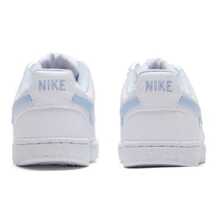 Nike Court Vision Low 合成皮革 復古日常舒適耐穿 透氣支撐 低筒 板鞋 女款 - 白藍 - 查看 8