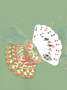 Bộ bài poker chất lượng cao 54 lá với thiết kế bắt mắt, thích hợp cho các trò chơi bài giải trí tại các buổi tiệc. - Xem 7