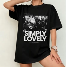 Max Verstap "Simply Lovely" Winner's Photo T-Shirt | Gender-Neutral Oversized F1 Fan Shirt Black - 黑色 - 查看 7