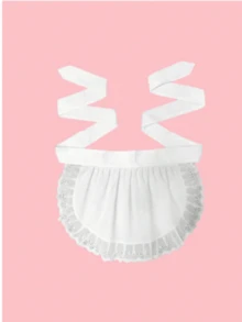 2 chiếc tạp dề ngắn màu trắng thanh lịch và bền chắc, thiết kế tối giản ôm eo. - Nhiều màu - Xem 6