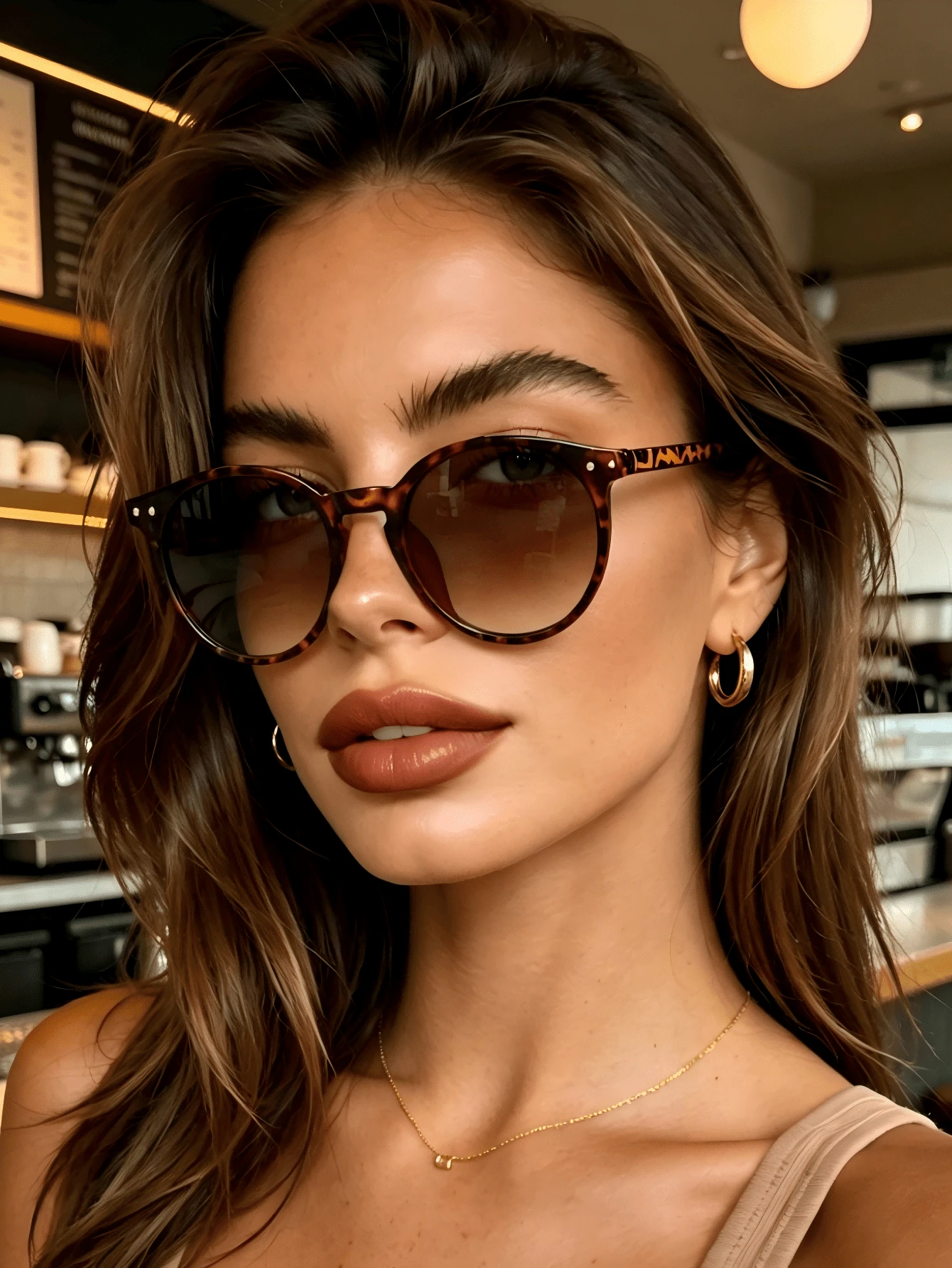 1 chiếc kính râm thời trang mùa hè dành cho nữ, gọng tròn phong cách Boho, chống tia UV, kiểu dáng Y2K, thích hợp làm quà tặng đi biển, du lịch, dự tiệc, đa năng sử dụng hàng ngày. - mai rùa - Xem 1